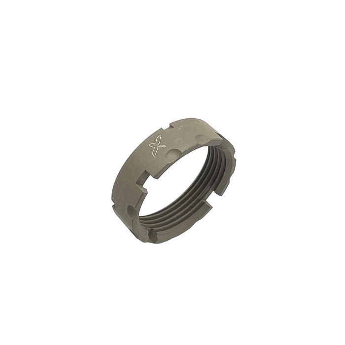 AR-15 BILLET CASTLE NUT AR-15 BILLET CASTLE NUT BURNT FLAT DARK EARTH