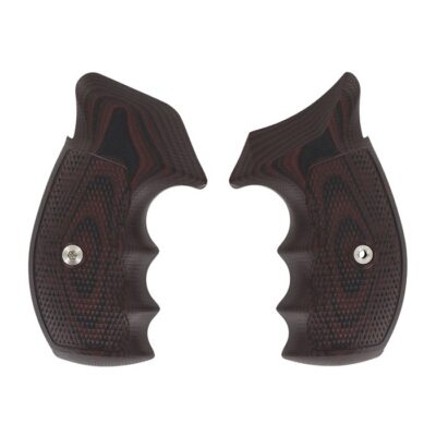 S&W K/L FRAME TAC DIAMOND GRIPS S&W K/L FRAME TAC DIAMOND, ROUND BUTT, BLACK CHERRY