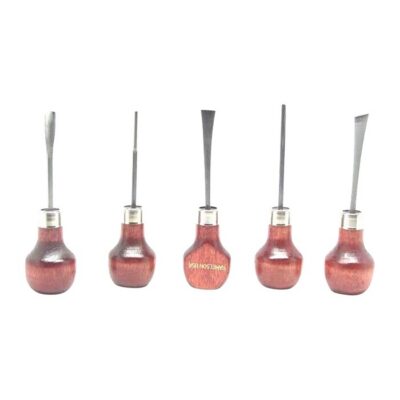 5 PIECE BASIC PALM WOODCARVING SET #107 BASIC PALM WOODCARVING 5 PIECE SET