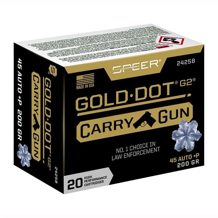GOLD DOT CARRY GUN 45 AUTO +P AMMO 45 AUTO +P 200GR JACKETED HOLLOW POINT 200/CASE GOLD DOT CARRY GUN 45 AUTO +P AMMO 45 AUTO +P 200GR JACKETED HOLLOW POINT 200/CASE