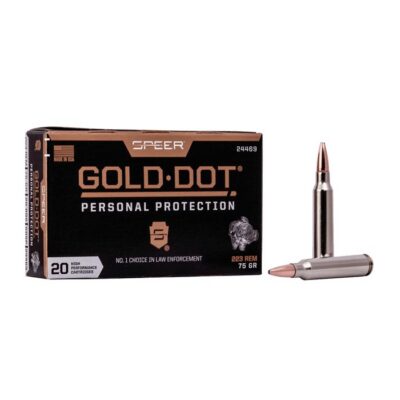 GOLD DOT RIFLE 223 REMINGTON AMMO GOLD DOT 223 REMINGTON 75GR GOLD DOT SOFT POINT 200/CASE