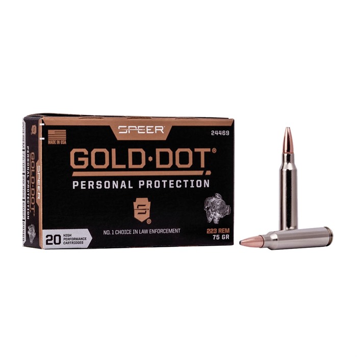 GOLD DOT RIFLE 223 REMINGTON AMMO GOLD DOT 223 REMINGTON 75GR GOLD DOT SOFT POINT 200/CASE