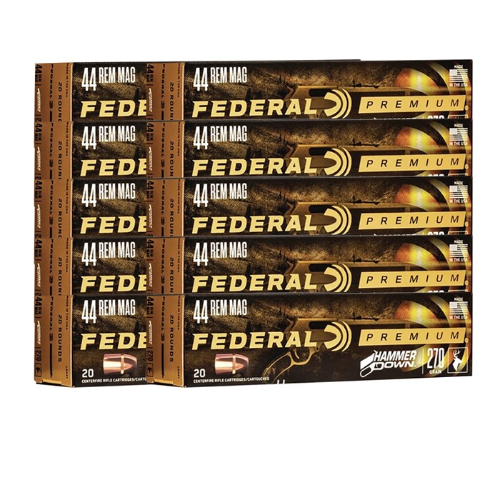 HAMMER DOWN 44 MAGNUM AMMO 44 REMINGTON MAGNUM 270GR BONDED SOFT POINT 200/CASE