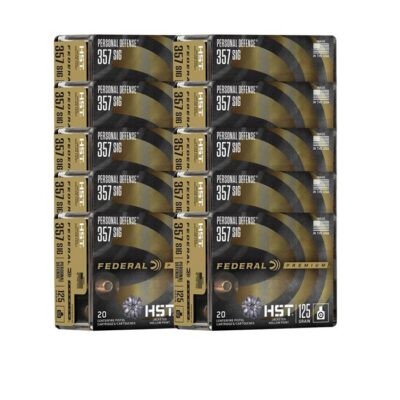 PERSONAL DEFENSE HST 357 MAGNUM AMMO 357 SIG 125GR HST JACKETED HOLLOW POINT 200/CASE