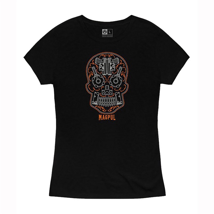 SUGAR SKULL T-SHIRTS WOMEN’S SUGAR SKULL BLEND T-SHIRT BLK 2XL SUGAR SKULL T-SHIRTS WOMEN’S SUGAR SKULL BLEND T-SHIRT BLK 2XL