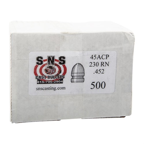 ROUND NOSE .45 CALIBER CAST LEAD RN PISTOL BULLETS ROUND NOSE 45 CAL (.452”) 230GR RN 500/BOX ROUND NOSE .45 CALIBER CAST LEAD RN PISTOL BULLETS ROUND NOSE 45 CAL (.452”) 230GR RN 500/BOX
