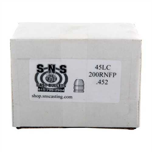 ROUND NOSE FLAT POINT .45 CALIBER CAST LEAD RNFP PISTOL BULLETS ROUND NOSE FLAT POINT 45 CAL (.452”) 200GR RNFP 500/BOX ROUND NOSE FLAT POINT .45 CALIBER CAST LEAD RNFP PISTOL BULLETS ROUND NOSE FLAT POINT 45 CAL (.452”) 200GR RNFP 500/BOX