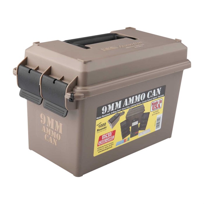AMMO CAN 45ACP POLYMER TAN AMMO CAN COMBO PACK 9MM LUGER 1000 ROUND POLYMER TAN