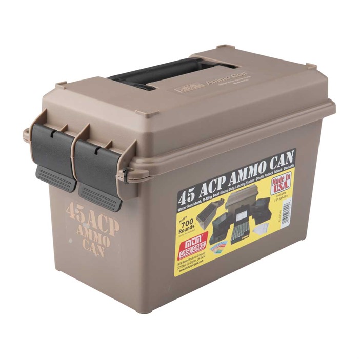 MTM 45 ACP AMMO CAN FOR 700 RD *INCLUDES 7 EACH P-100-45’S DK EARTH