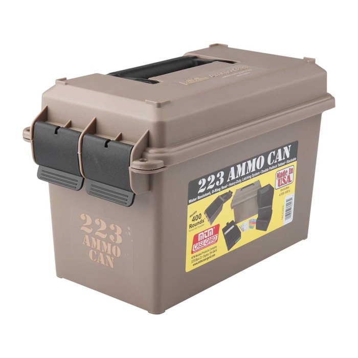 AMMO CAN 223 POLYMER TAN AMMO CAN COMBO PACK 223/5.56 CALIBER 400-ROUND POLYMER TAN