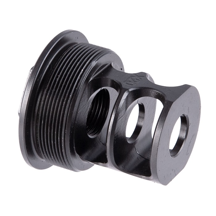 RECOIL REDUCTION DEVICE 2 PORT COMPENSATORS X20 RRD X20 2 PORT COMPENSATOR 1/2-28” RECOIL REDUCTION DEVICE 2 PORT COMPENSATORS X20 RRD X20 2 PORT COMPENSATOR 1/2-28”