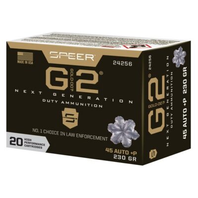 GOLD DOT G2 45 AUTO +P AMMO 45 AUTO +P 230GR GOLD DOT HOLLOW POINT 200/CASE