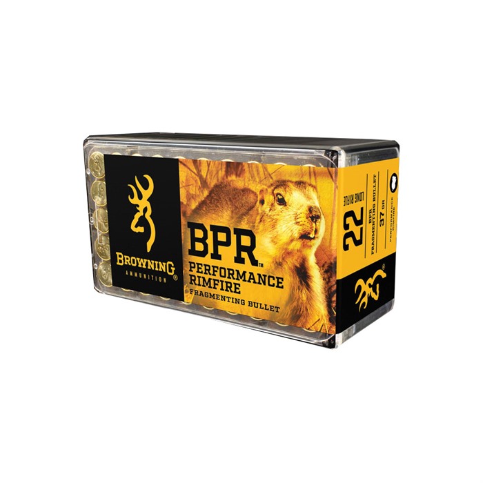 BPR PERFORMANCE RIMFIRE 22 LONG RIFLE AMMO BPR 22 LONG RIFLE 37GR FRAGMENTING BULLET 50/BOX