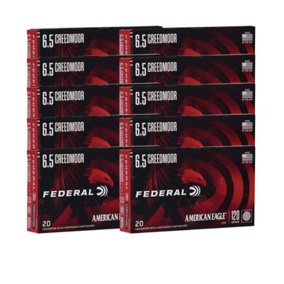 AMERICAN EAGLE 6.5 CREEDMOOR AMMUNITION AMERICAN EAGLE 6.5MM CREEDMOOR 120GR OPEN TIP MATCH 200/CASE