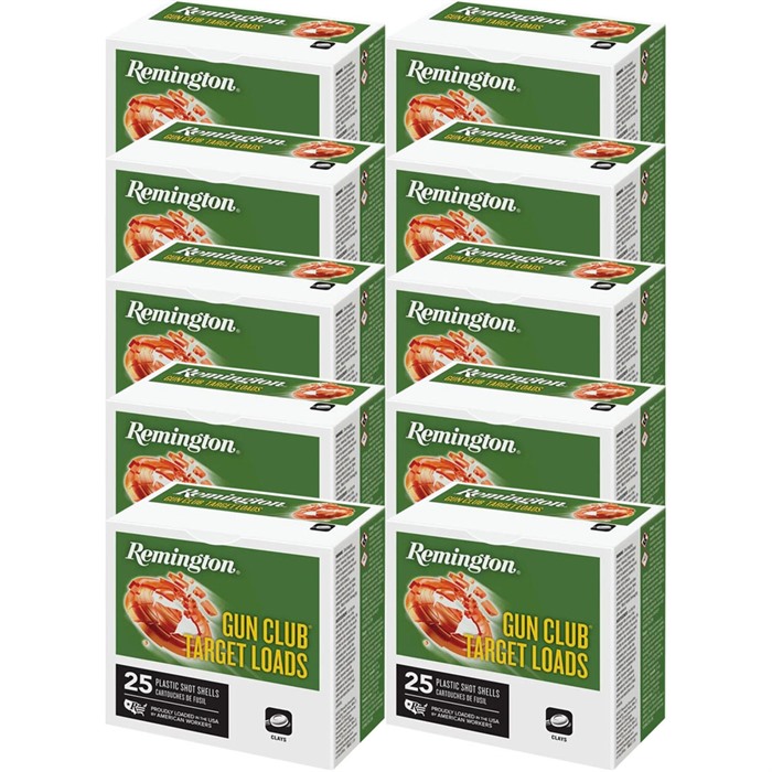 12 GAUGE 2-3/4” 1-1/8 OZ #7.5 SHOT 25/BOX GUN CLUB 12 GAUGE 2-3/4” 1-1/8OZ #7.5 SHOT 250/CASE 12 GAUGE 2-3/4” 1-1/8 OZ #7.5 SHOT 25/BOX GUN CLUB 12 GAUGE 2-3/4” 1-1/8OZ #7.5 SHOT 250/CASE