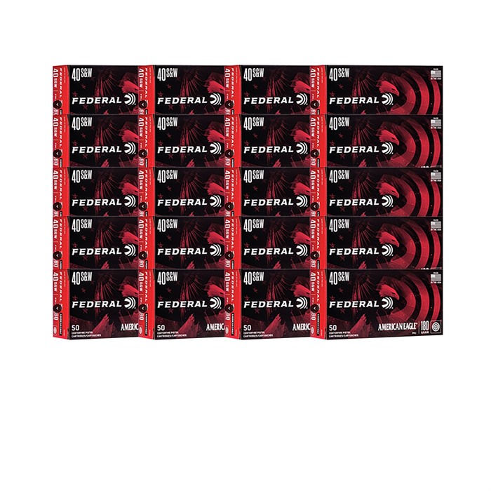 AMERICAN EAGLE 40 S&W AMMO 40 S&W 180GR FULL METAL JACKET 1,000/CASE