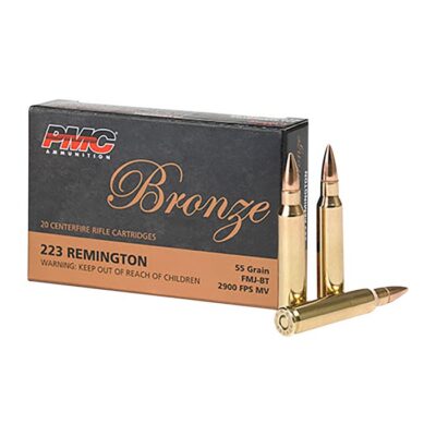 BRONZE 223 REMINGTON RIFLE AMMO BRONZE 223 REMINGTON 55GR FULL METAL JACKET 1,000/CASE
