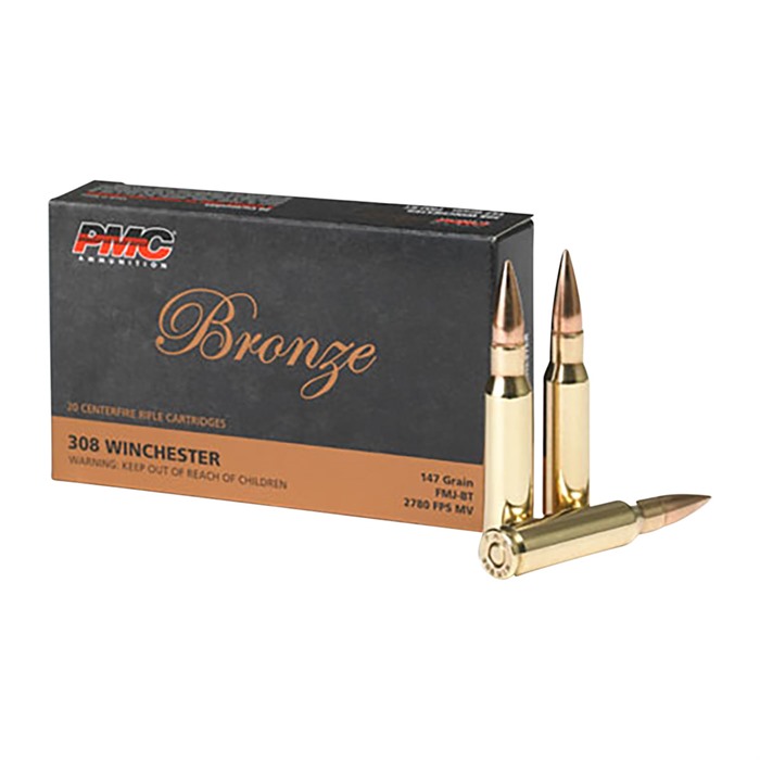 PMC BRONZE 308 WIN BRONZE 308 WINCHESTER 147GR FULL METAL JACKET 500/CASE PMC BRONZE 308 WIN BRONZE 308 WINCHESTER 147GR FULL METAL JACKET 500/CASE