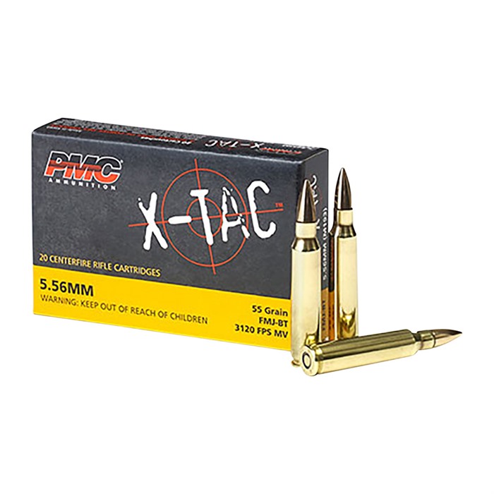 X-TAC 5.56 NATO FULL METAL JACKET RIFLE AMMO X-TAC 5.56X45 NATO 55GR FULL METAL JACKET 1,000/CASE