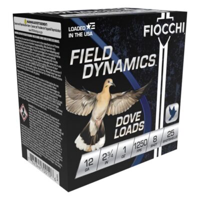 DOVE & QUAIL 12 GAUGE 2-3/4” #8 SHOT SHOTGUN AMMO DOVE & QUAIL 12 GAUGE 2-3/4” 1-1/8OZ #8 SHOT 250/CASE