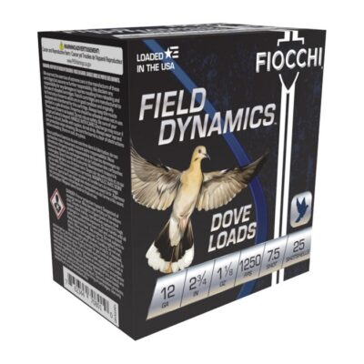 DOVE & QUAIL 12 GAUGE 2-3/4” #7.5 SHOT SHOTGUN AMMO DOVE & QUAIL 12 GAUGE 2-3/4” 1-1/8OZ #7.5 SHOT 250/CASE