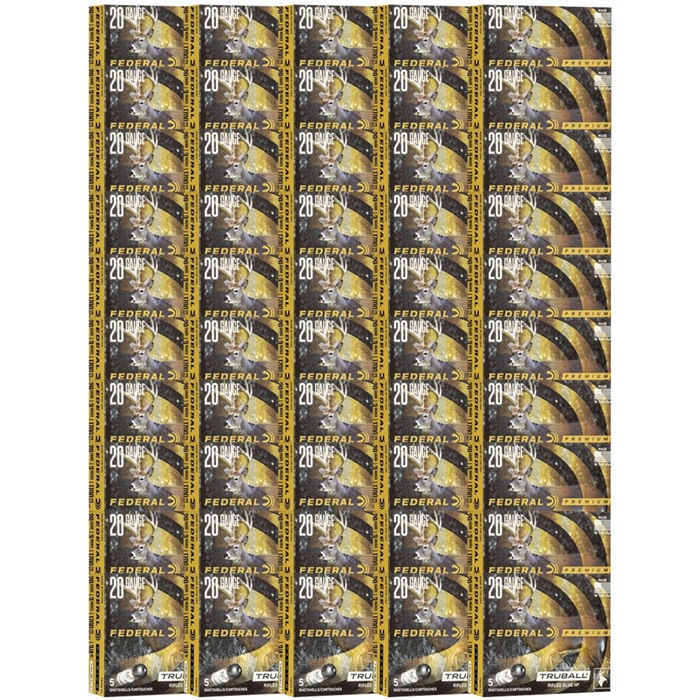 VITAL-SHOK TRUBALL SLUG 20 GAUGE 3” AMMO PREMIUM TRUBALL 20 GAUGE 3” 328GR HOLLOW POINT SLUG 250/CASE VITAL-SHOK TRUBALL SLUG 20 GAUGE 3” AMMO PREMIUM TRUBALL 20 GAUGE 3” 328GR HOLLOW POINT SLUG 250/CASE