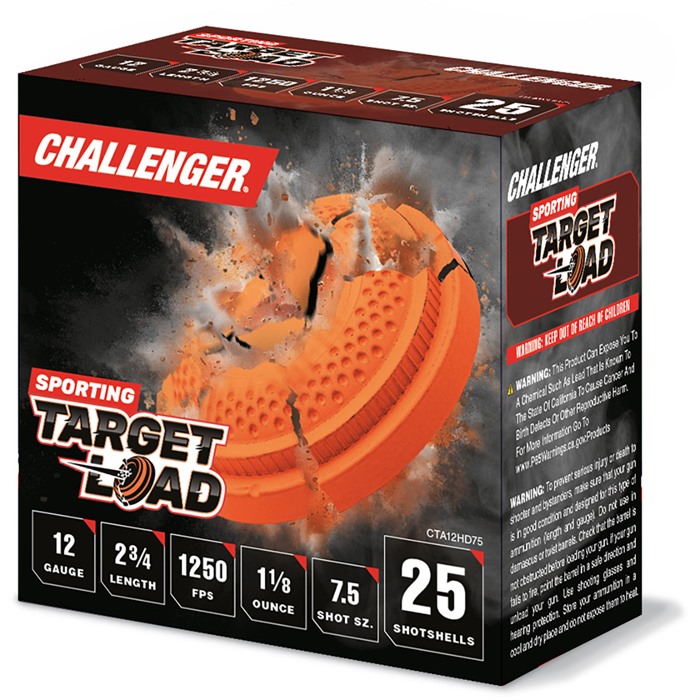 FIRST CLASS TARGET LOAD 12 GAUGE 2-3/4” #7.5 SHOT SHOTGUN AMMO FIRST CLASS TRG LD 12GA 2-3/4” 1-1/8OZ #7.5 1250FPS 250/CASE