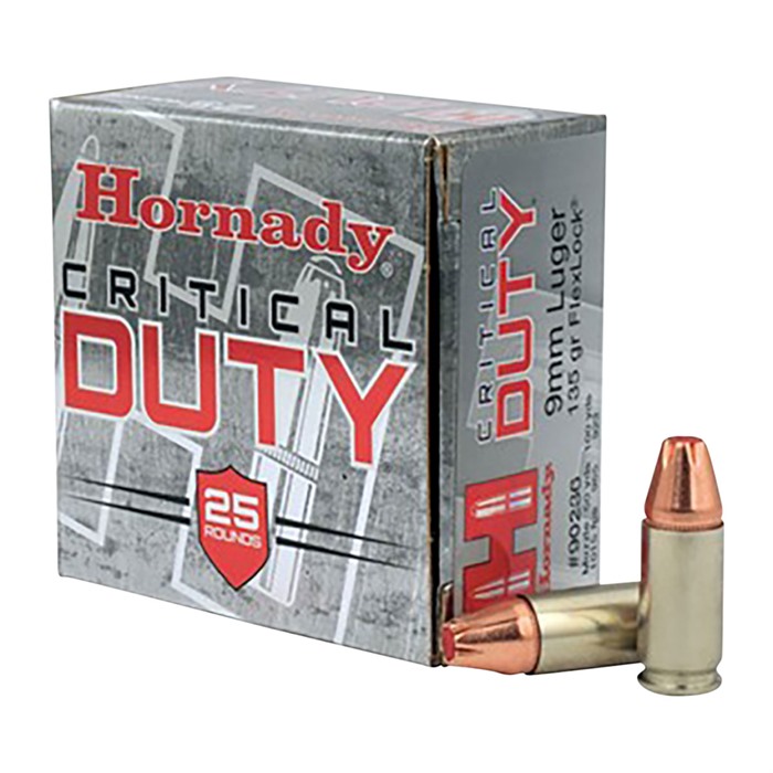 CRITICAL DUTY 9MM LUGER AMMO 9MM LUGER 135GR FLEXLOCK 250/CASE CRITICAL DUTY 9MM LUGER AMMO 9MM LUGER 135GR FLEXLOCK 250/CASE
