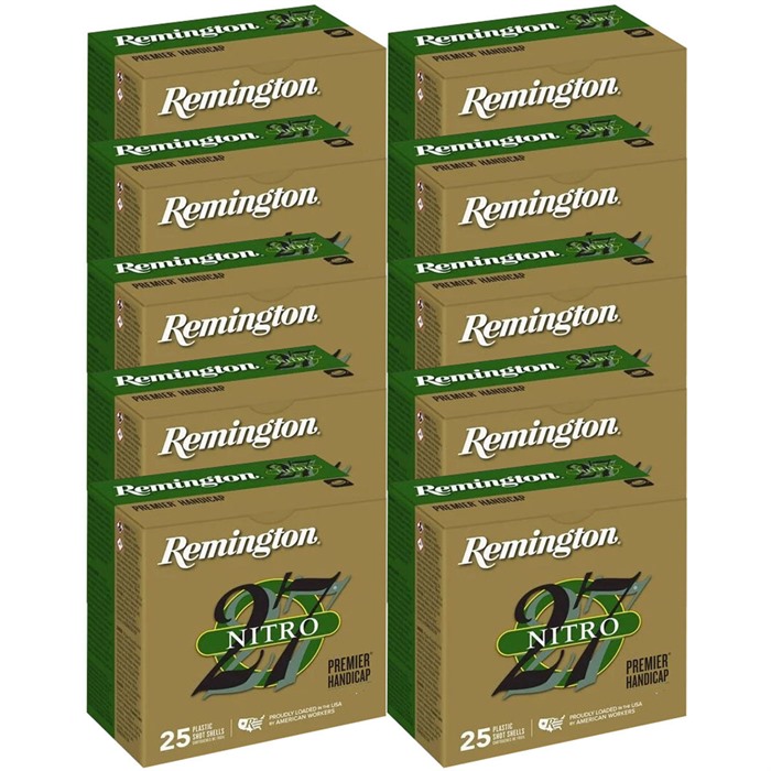 STS NITRO HANDICAP TARGET AMMO 12 GAUGE 2-3/4” 1-1/8 OZ #8 SHOT NITRO 27 PREMIER HANDCAP 12 GA 2-3/4” 1-1/8OZ #8 SHOT 250/CS