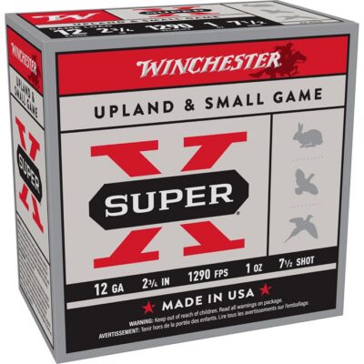 SUPER-X 12 GAUGE 2-3/4” #7.5 SHOT SHOTGUN AMMO SUPER-X 12 GAUGE 2-3/4” 1OZ #7.5 SHOT 250 CASE