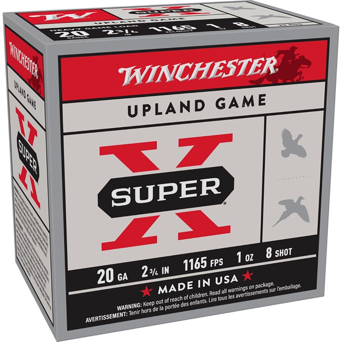 SUPER-X 20 GAUGE 2-3/4” #8 SHOT SHOTGUN AMMO SUPER-X 20 GAUGE 2-3/4” 1OZ #8 SHOT 250/CASE SUPER-X 20 GAUGE 2-3/4” #8 SHOT SHOTGUN AMMO SUPER-X 20 GAUGE 2-3/4” 1OZ #8 SHOT 250/CASE