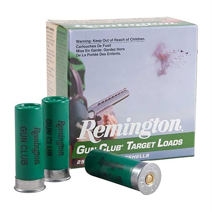 GUN CLUB TARGET 12 GAUGE 2-3/4” #8 SHOT SHOTGUN AMMO GUN CLUB TARGET 12 GA 2-3/4” 1-1/8OZ #8 SHOT 1200 FPS 250/CS