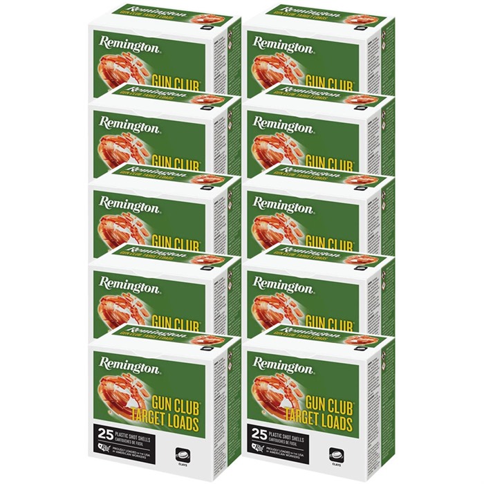 GUN CLUB TARGET AMMO 20 GAUGE 2-3/4” 7/8 OZ #7.5 SHOT GUN CLUB TARGET 20 GAUGE 2-3/4” 7/8OZ #7.5 SHOT 250/CASE