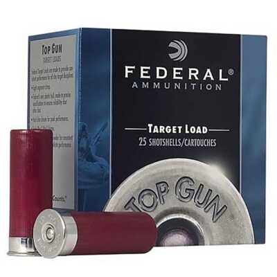 TOP GUN 12 GAUGE 2-3/4” #7.5 SHOT SHOTGUN AMMO TOP GUN 12 GAUGE 2-3/4” 1-1/8OZ #7.5 SHOT 1200 FPS 250/CASE