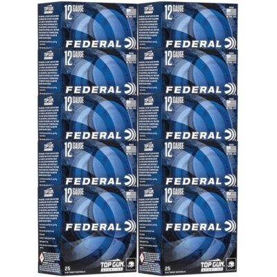 TOP GUN SPORTING 12 GAUGE 2-3/4” #8 SHOT SHOTGUN AMMO TOP GUN SPORTING 12 GAUGE 2-3/4” 1OZ #8 SHOT 1250 FPS 250/CS