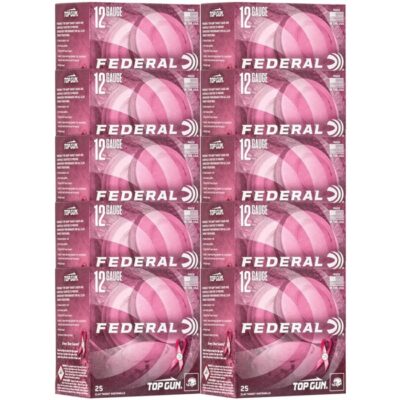 TOP GUN PINK HULL AMMO 12 GAUGE 2-3/4” 1-1/8 OZ #8 SHOT TOP GUN PINK HULL 12 GAUGE 2-3/4” 1-1/8OZ #8 SHOT 250/CASE