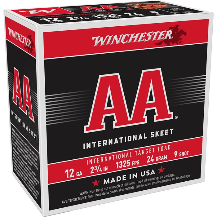 AA INTERNATIONAL 12 GAUGE 2-3/4” #9 SHOT SHOTGUN AMMO AA INTERNATIONAL 12 GAUGE 2-3/4” 7/8OZ #9 250/CASE AA INTERNATIONAL 12 GAUGE 2-3/4” #9 SHOT SHOTGUN AMMO AA INTERNATIONAL 12 GAUGE 2-3/4” 7/8OZ #9 250/CASE