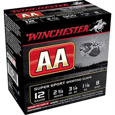 AA 12 GAUGE 2-3/4” #8 SHOT SHOTGUN AMMO AA 12 GAUGE 2-3/4” 1-1/8OZ #8 SHOT 250/CASE