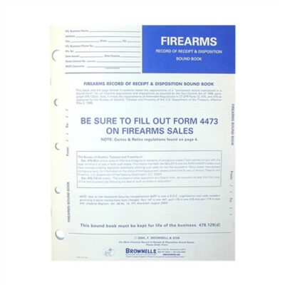 FIREARMS RECORD BOOK FIREARMS RECORD BOOK, 1 PACK