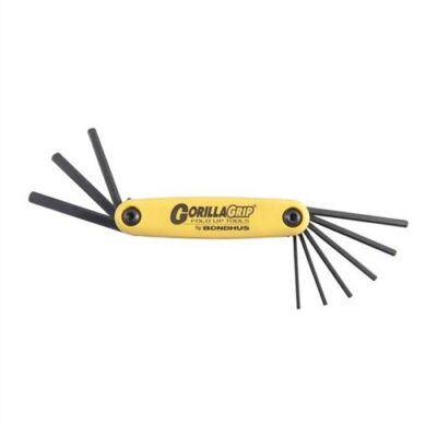 GORILLA GRIP® FOLD-UP WRENCH SETS GORILLA GRIP SAE HEX WRENCH 9-PIECE SET (5/64”-1/4”)