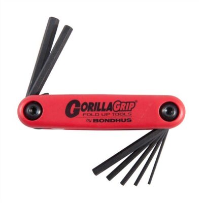 GORILLA GRIP® FOLD-UP WRENCH SETS GORILLA GRIP METRIC HEX WRENCH 7-PIECE SET (1.5MM-6MM)