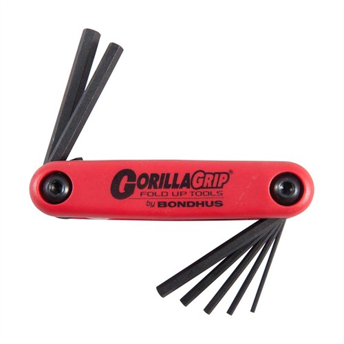 GORILLA GRIP® FOLD-UP WRENCH SETS GORILLA GRIP METRIC HEX WRENCH 7-PIECE SET (1.5MM-6MM) GORILLA GRIP® FOLD-UP WRENCH SETS GORILLA GRIP METRIC HEX WRENCH 7-PIECE SET (1.5MM-6MM)
