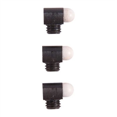 SIGHT BEADS STD BEAD, 1/8” 6-48 TPI, 5/64” SHANK, WHITE, 3-PAK