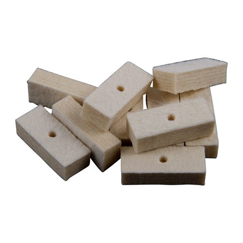 BOLT ACTION CLEANING KIT LUG CLEANING FELT REFILL, 10-PAK