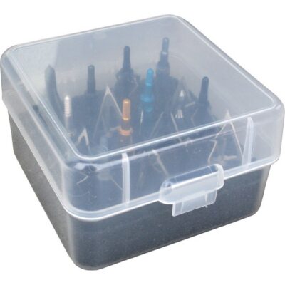 MTM  Broadhead Box – Holds 16 fixed or Mech. MTM  BROADHEAD BOX – HOLDS 16 FIXED OR MECH.