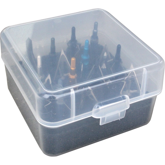 MTM Broadhead Box – Holds 16 fixed or Mech. MTM BROADHEAD BOX – HOLDS 16 FIXED OR MECH. MTM Broadhead Box – Holds 16 fixed or Mech. MTM BROADHEAD BOX – HOLDS 16 FIXED OR MECH.