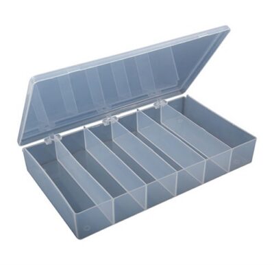 COMPARTMENT BOXES STORAGE BIN, 6 COMPARTMENT, 11” X 6-1/2”, 1 PACK