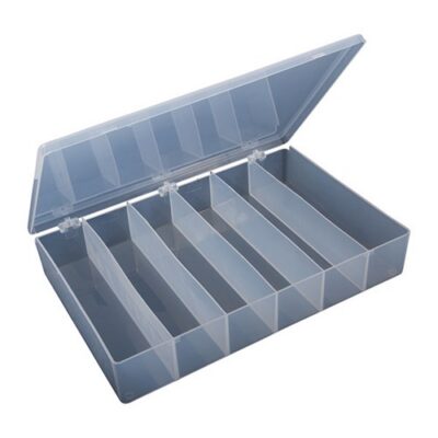COMPARTMENT BOXES STORAGE BIN, 6 COMPARTMENT, 12-7/8”X8-5/8”X2-1/4”, 1 PACK