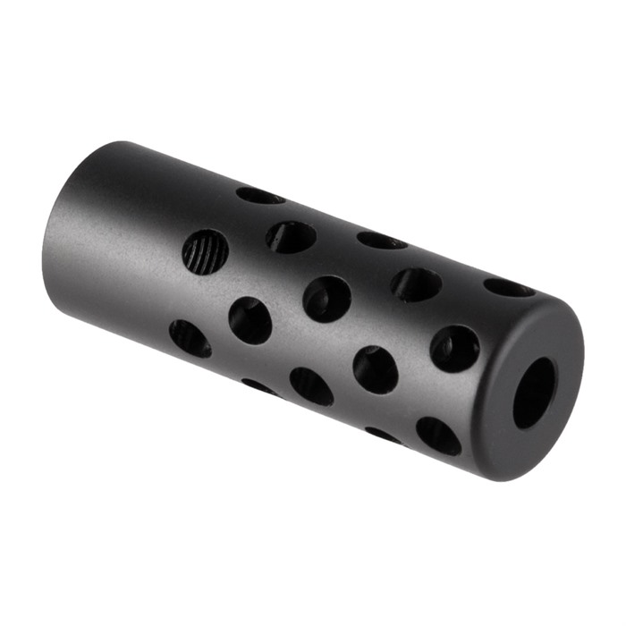 QUIET MUZZLE BRAKE 30 CALIBER QUIET MUZZLE BRAKE 30 CALIBER 5/8-24 STEEL MATTE BLUED QUIET MUZZLE BRAKE 30 CALIBER QUIET MUZZLE BRAKE 30 CALIBER 5/8-24 STEEL MATTE BLUED