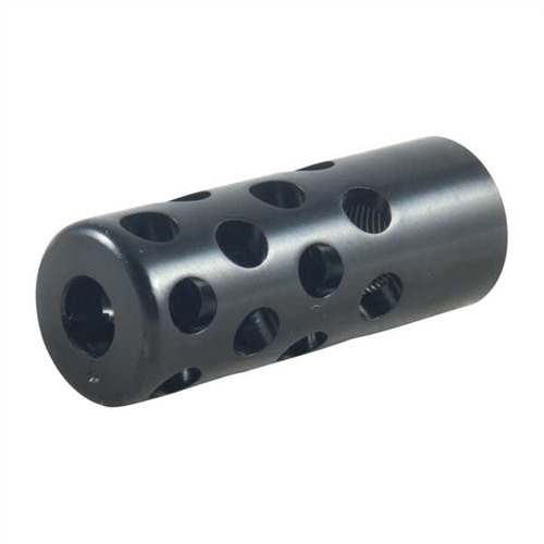 QUIET MUZZLE BRAKE 7MM QUIET MUZZLE BRAKE 7 MM 1/2-28 STEEL BLUED QUIET MUZZLE BRAKE 7MM QUIET MUZZLE BRAKE 7 MM 1/2-28 STEEL BLUED